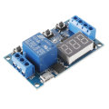 5V Delay Time Relay Module Timing Programmable Optocoupler Isolation Pulse Cycle Power Off Trigger