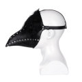 The Plague Doctor Mask Black Latex Gothic Steampunk Bird Beak