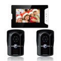 ENNIO SY813MK21 7inch TFT LCD Video Door Phone Doorbell Intercom Kit 2 Cameras 1 Monitor Night Visio