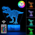3D Dinosaur Night Light 16 Million Light Colors Toys Remote Control+Smart Touch Dimmable Christmas T