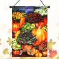 28``x40`` Pumpkin & Mums Fall Garden Flag Seasonal Yard Banner Autumn Decorations