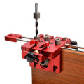 3 in 1 Woodworking Hole Drill Doweling Jig Positioner Guide Locator Joinery System Kit Aluminium All