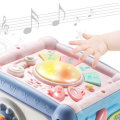 Baby Multifunctional Hexahedron Toys Piano Drum Puzzle Early Educational Music Toys