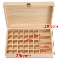 34 Grids Wooden Bottles Box Container Organizer Storage for Essential Oil Aromatherapy