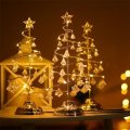 Golden Crystal Christmas Tree LED Light Indoor Decoration Fairy Bedroom String Lamp for Girlfriend K
