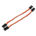 2Pcs 10cm Servo Extension Lead Wire Cable Futaba JR Male to Female for RC Servo