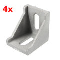Suleve AJ40 4Pcs Corner Bracket Cast Aluminum Angle Corner Joint 40x40mm