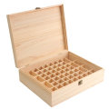 68 Slot Essential Oil Wooden Box Organizer Large Wood Storage Case Holds