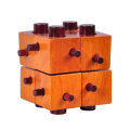 Wood Kong Ming Lock Brain Development Educational Puzzle Game 8 Blocks Magic Box Wooden Toys for Adu