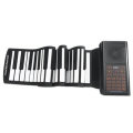 Portable 61 Keys Roll Up Piano Flexible Silicone Foldable Electronic Keyboard Piano Children Student