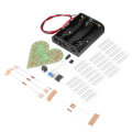 5Pcs Heart Shaped Red Light Kit DIY Breathing Light Parts DC4-6V Speed Adjustable