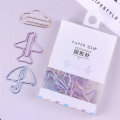 Deli 0055 12PCS Paper Clips Special Shape Notes Smooth Paper Clips DIY Bookmark Stationery Student M