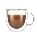 200ml Double Wall Layer Glass Coffee Tea Cup Mug & Handle Heat-resistant Tools