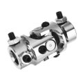 3/4-36 Spline X 3/4" DD Chrome Steering U Joint Coupler Mustang II Power Rack