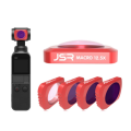 JSR 4Pcs Filter Lens Set with Macro12.5X/STAR/CPL/ND16 Filter for DJI OSMO Pocket 3 Axis Handheld Gi