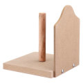 Toilet Loo Wooden Roll Paper Holder Bathroom Wall Mounted Roll Storage Rack Tissue Box