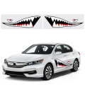 1 Pair 59`` Shark Mouth Tooth Teeth Sticker PVC Exterior Decal For Car Side Door