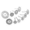 Drillpro 10pcs Diamond Cutting Discs Cut Off Wheel Set For Dremel Rotary Tool Saw Blade