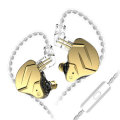 KZ ZSN Pro X 1BA+1DD In Ear Earphone HIFI DJ Sport Earbud Earphone... (COLOR.: GOLD | TYPE: WITHMIC)