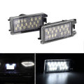 12V LED License Plate Light Lamps White 2Pcs For Fiat 500 For Jeep Grand Cherokee For Maserati Levan