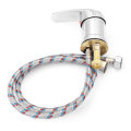 Hot/Cold Water Mixer Tap Shower Head Sprayer Hose 1/2" For Hairdressing Salon