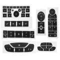 8Pcs Auto Matte Black Switch Button Repair Decals Stickers Window Seat For GM Buick Encore 2010-2013