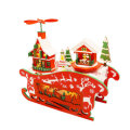 Hongda M908 Fantasy Christmas Night DIY Assembly Cottage Piggy Bank Doll House with Music and LED Li