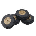 4PCS HG 6ASS-P06 Tires & Wheels Rims for P602 1/12 RC Car Model Spare Parts