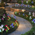 3Pc 4 Head Lily Flower Solar Light Colorful LED Decorative Outdoor Lawn Lamp Home Garden IP65 Waterp