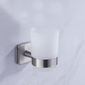 Toothbrush Holder Drinking Glass Tumbler Toothpaste Stainless Steel Wall Mounted Holder