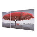 3Pcs Large Red Tree Canvas Print Art Paintings Picture Modern Home Decor