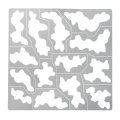 Stainless Steel 1/35 1/100 AJ0032 Spray Template Forest Camouflage Mould Tool
