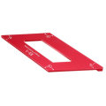 Drillpro ES-3 Aluminum Alloy 45 Degree Marking Angle Ruler Parallel Ruler with Base Woodworking Meas