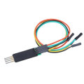 2.54mm 4P ARM Burning Download Line Thimble Test Spring Pin Probe Board 51.5x13mm DIY Spare Parts fo