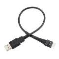 3pcs USB Male to Motherboard 9-pin Data Cable Switch Out Motherboard USB 9 Pin