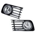 Car Front Bumper Fog Lights Lamps with Covers Pair For Toyota Prius 2004-2009