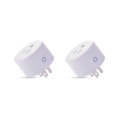 2pcs DoHome Mini US Smart WIFI Socket Timer Plug Works with HomeKit Technology (iOS12 or +) Alexa Go