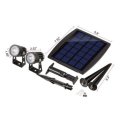 Solar Powered 2 in 1 LED Light Waterproof Light-controlled Sensor Spotlights Outdoor Garden Lawn Yar