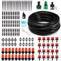 166pcs 50ft /15m Automatic Drip Irrigation Plant Watering Kit Mist Cooling Irrigation System for Gre