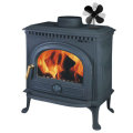 Black Fireplace 4 Blade 4 Heat Powered Stove Fan komin Log Wood Burner Eco Friendly Quiet Fan Home E