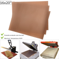 3Pcs 50x40cm 260 Brown Heat Press Sheet Transfer Film Machine for Ironing Craft Pad Thermal Trans