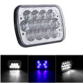 5X7 Inch H4 13 LED Headlights High Low Dual Beam Light with Atmosphere Lamp DC9-32V 40W for Jeep Gra