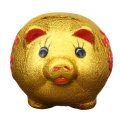 5`` Gold Ceramic Piggy Bank Mini Cute Pig Children Coin Collection Gift Decorations
