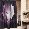 Custom New Popular Print Dragon Waterproof Bathroom Shower Curtain Valance With 12 Hooks