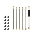 6pcs 1/4 Inch High Pressure Washer Extension Wand For Pressure Washer Parts Accessories