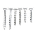 32Pcs Galvanized Threaded Nail Expansion Screw Nails Door Frame and Safety Speed Bump Fixing Pull Bu