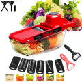 XYJ CCFG8901 Multi-function Vegetable Cutter Steel Blade Mandoline Slicer Potato Peeler Carrot Chees