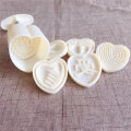 Heart Stamps Moon Cake Mould 3D DIY Mooncake Mold Mid-autumn Festival Baking Accessories