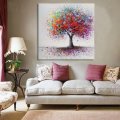 Framed Colorful Tree Abstract Print Art Oil Paintings Picture Home Decor