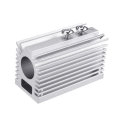58x22x27mm Silver 12mm Aluminum Heat Sink Groove Fixed Radiator Seat Cooling Heat Sink for 12mm Lase